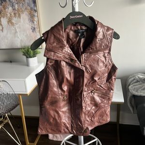 Brown Leather Vest